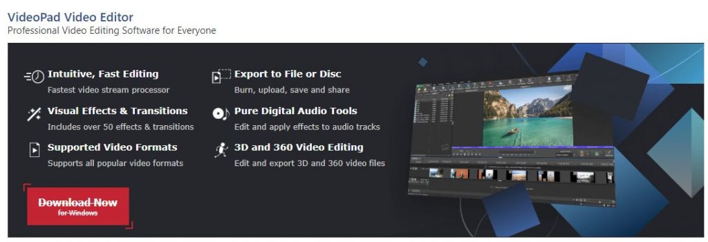 VideoPad Video Editor