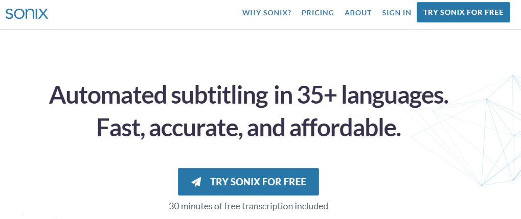 сервіс для транскрипції для транскрипції Sonix