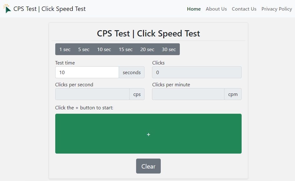 5 Second CPS Test - Check Your Clicks Speed Status